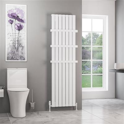 Sandhurst 1800 x 485 Aluminium Radiator Matt White