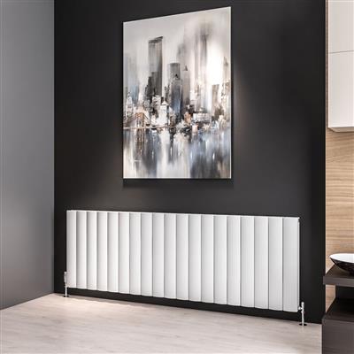 Guardia 600 x 1800 Aluminium Radiator Matt White