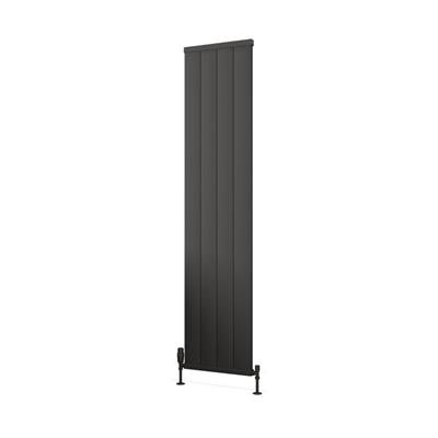 Kingswood Slimline 1800 x 410 Aluminium Radiator Matt Anthracite