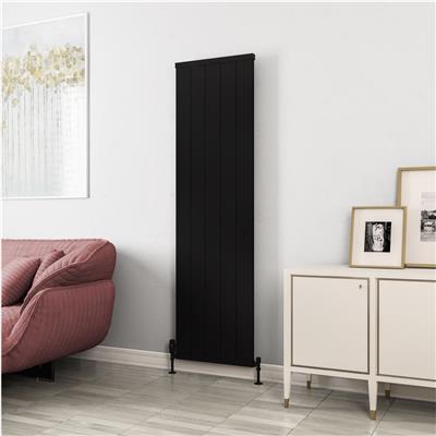 Kingswood Slimline 1800 x 510 Aluminium Radiator Matt Black