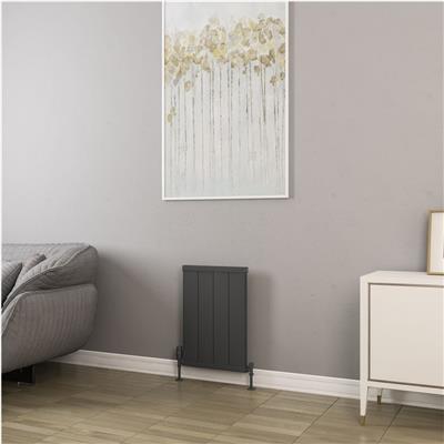 Kingswood Slimline 600 x 410 Aluminium Radiator Matt Anthracite