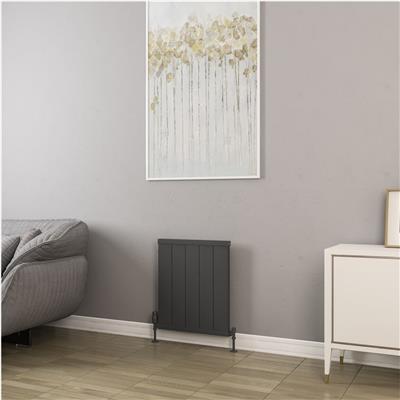 Kingswood Slimline 600 x 510 Aluminium Radiator Matt Anthracite