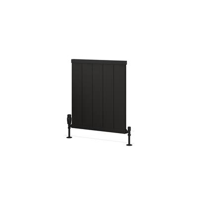 Kingswood Slimline 600 x 510 Aluminium Radiator Matt Black