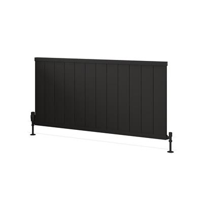 Kingswood Slimline 600 x 1210 Aluminium Radiator Matt Black