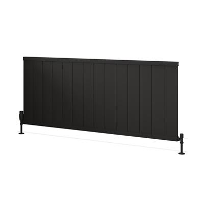 Kingswood Slimline 600 x 1410 Aluminium Radiator Matt Black