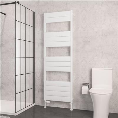 Kingswood Slimline 1820 x 600 Aluminium Towel Rail Matt White