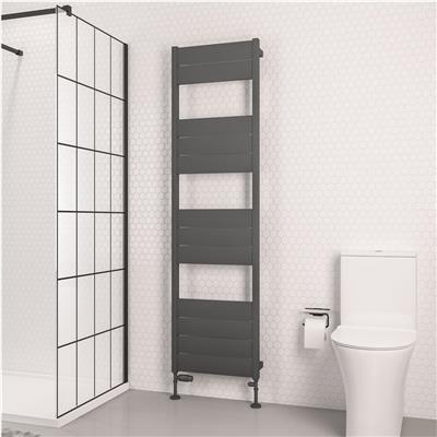 Kingswood Slimline 1820 x 500 Aluminium Towel Rail Matt Anthracite