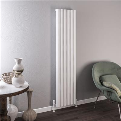 Burford 1800 x 415 Aluminium Radiator Matt White