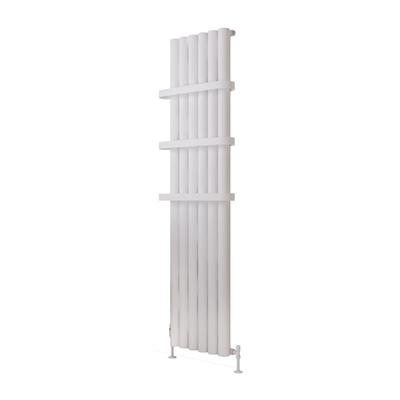 Burford 1800 x 415 Aluminium Radiator Matt White