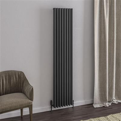 Witney 1800 x 375 Aluminium Radiator Matt Anthracite