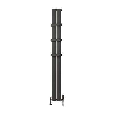 Malmesbury 1800 x 185 Aluminium Radiator Matt Anthracite