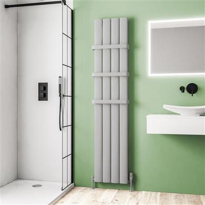 Malmesbury 1800 x 375 Aluminium Radiator Matt Grey