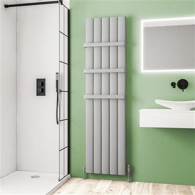 Malmesbury 1800 x 470 Aluminium Radiator Matt Grey