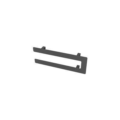 Universal Double Flat Style Towel Hanger 470mm Matt Anthracite