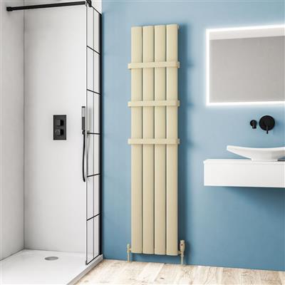 Malmesbury 1800 x 375 Aluminium Radiator Matt Cappuccino