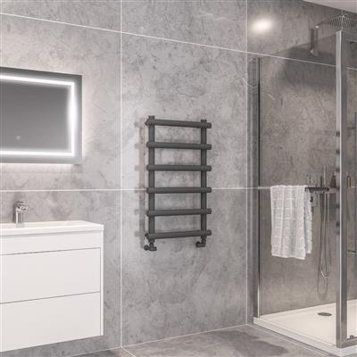 Marlow 850 x 500 Towel Rail Matt Anthracite