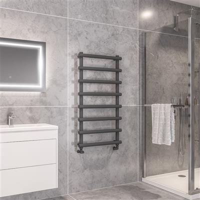 Marlow 1150 x 600 Towel Rail Matt Anthracite