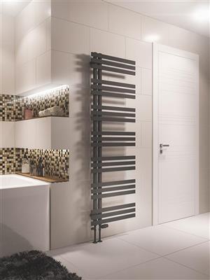 Hurley 1800 x 600 Towel Rail Matt Anthracite 