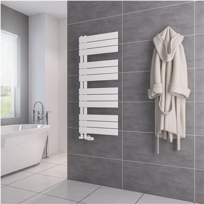 Helmsley 1150 x 500 Towel Rail Matt White