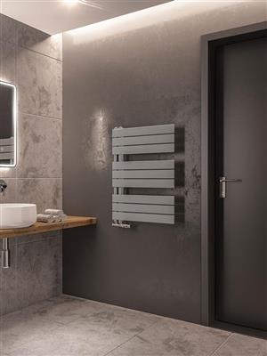 Helmsley 800 x 600 Towel Rail Matt Grey