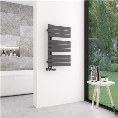 Helmsley 800 x 500 Towel Rail Matt Anthracite