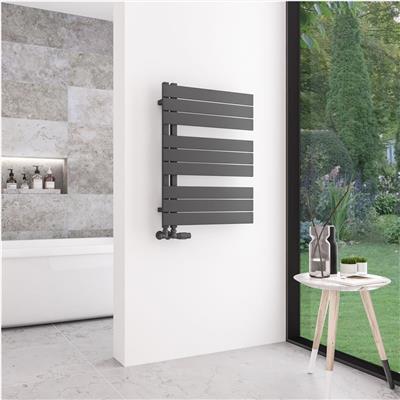 Helmsley 800 x 600 Towel Rail Matt Anthracite