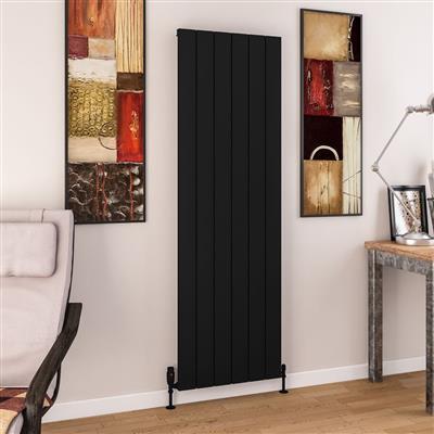 Charlton 1800 x 565 Aluminium Radiator Matt Black