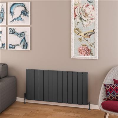 Withington 600 x 1230 Aluminium Radiator Matt Anthracite