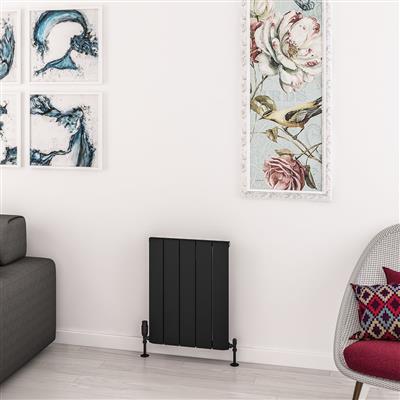 Withington 600 x 470 Aluminium Radiator Matt Black