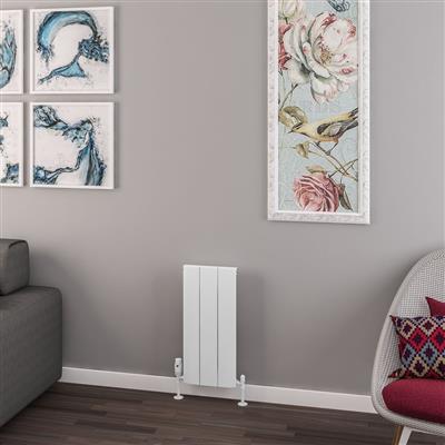 Withington 600 x 280 Aluminium Radiator Matt White