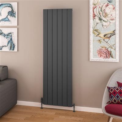 Withington 1800 x 565 Aluminium Radiator Matt Anthracite