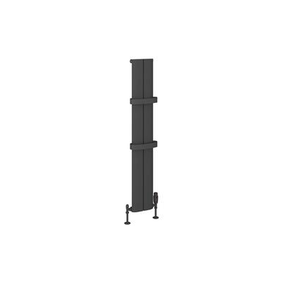 Preston 1200 x 185 Aluminium Radiator Matt Anthracite