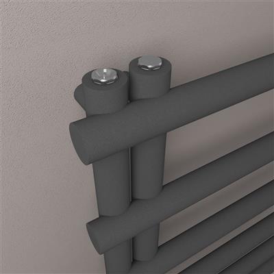 Marlow E-Style 1150 x 600 Towel Rail Matt Anthracite