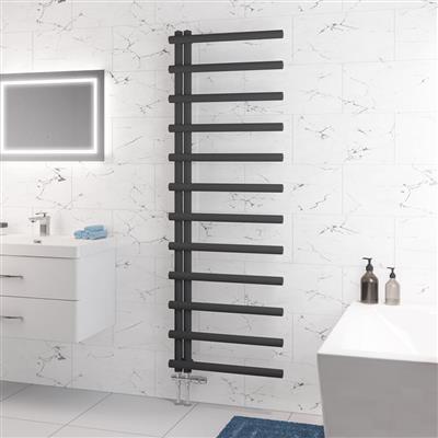 Marlow E-Style 1750 x 600 Towel Rail Matt Anthracite