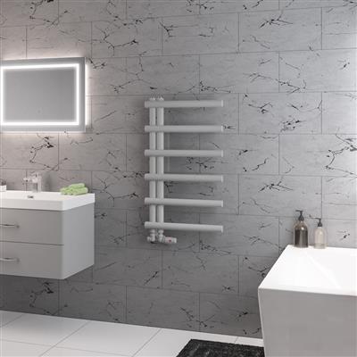 Marlow E-Style 850 x 500 Towel Rail Matt Grey