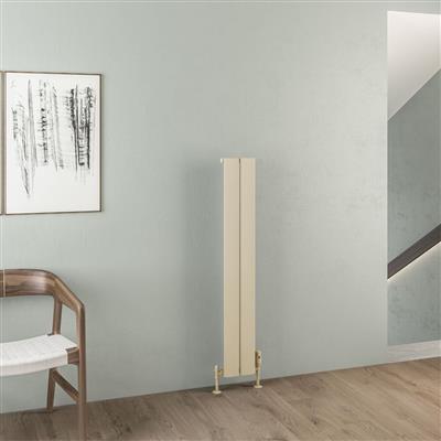 Malmesbury 1200 x 185 Aluminium Radiator Matt Cappuccino