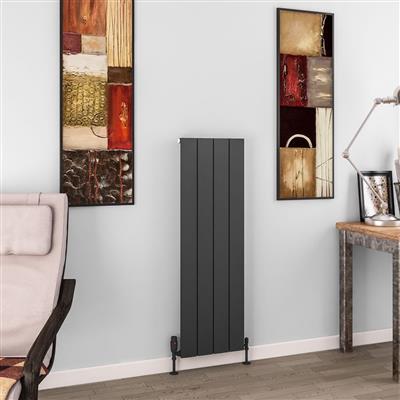 Charlton 1200 x 375 Aluminium Radiator Matt Anthracite