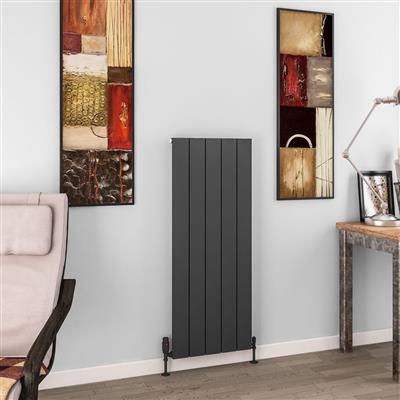 Charlton 1200 x 470 Aluminium Radiator Matt Anthracite