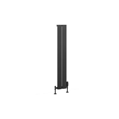 Malmesbury 1200 x 185 Aluminium Radiator Matt Anthracite