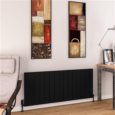 Charlton 600 x 1420 Aluminium Radiator Matt Black