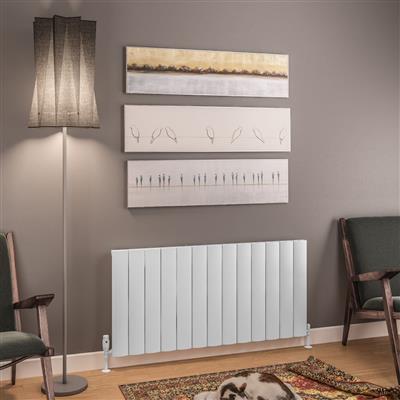 Tordino 600 x 1230 Aluminium Radiator Matt White