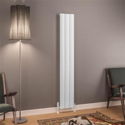 Tordino 1800 x 280 Aluminium Radiator Matt White