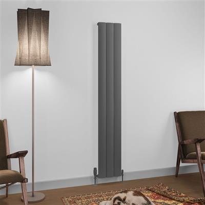 Tordino 1800 x 280 Aluminium Radiator Matt Anthracite