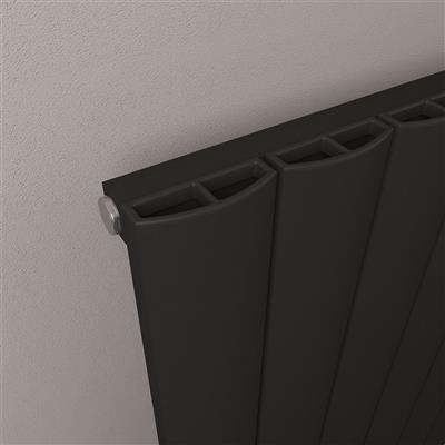 Tordino 600 x 660 Aluminium Radiator Matt Black