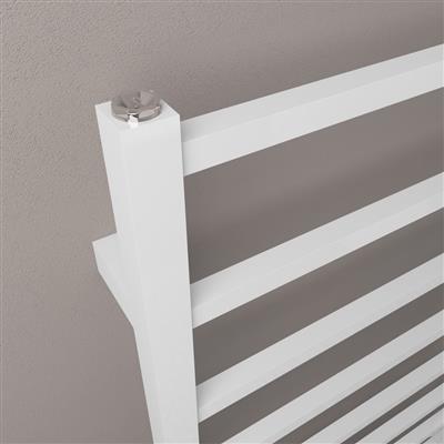 Tuscan Square Towel Rail 1800 x 600 Gloss White