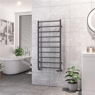 Tuscan Square Towel Rail 1200 x 600 Matt Anthracite