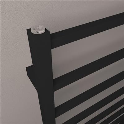 Tuscan Square Towel Rail 800 x 600 Matt Black