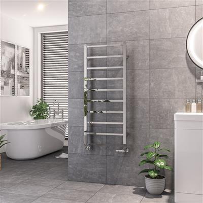 Tuscan Square Towel Rail 1200 x 500 Chrome