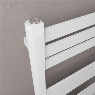 Defford 800 x 500mm Towel Rail Gloss White