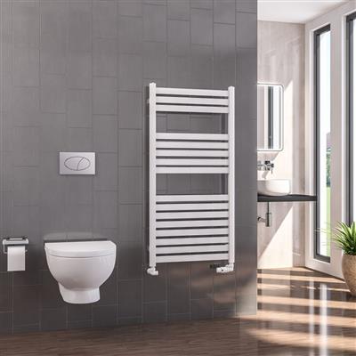 Defford 1200 x 600mm Towel Rail Gloss White